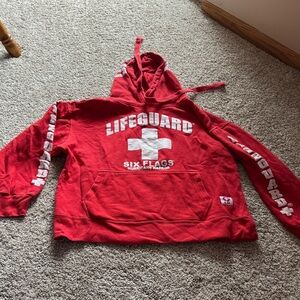 Lifeguard Red Hoodie Sweatshirt